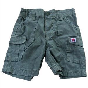 Green Healthtex Army Shorts for Kid's